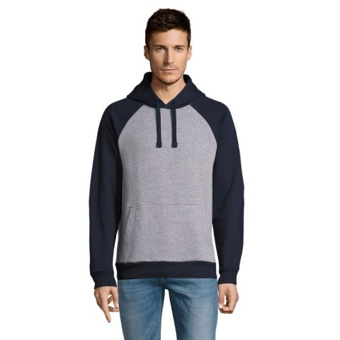 SEATTLE UNISEX SWEAT 280 Szary melanż/Granat francuski 3XL (S02998-GF-3XL)