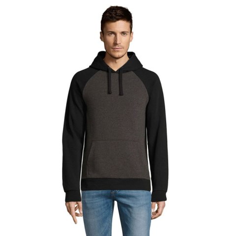 SEATTLE UNISEX SWEAT 280 charcoal melange/black L (S02998-TH-L)