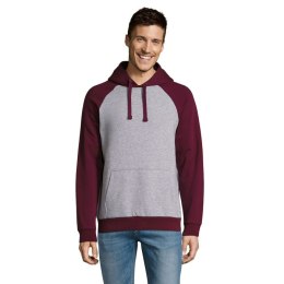 SEATTLE UNISEX SWEAT 280 grey melange/ burgundy XXL (S02998-GB-XXL)