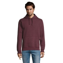 SPENCER HOODED SWEAT 280 melanż czerwonobrunatny XS (S02991-HX-XS)