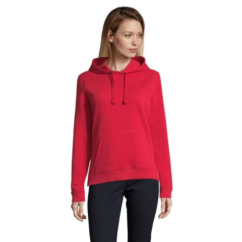 SPENCER WOMEN HOODED SWEAT Czerwony S (S03103-RD-S)