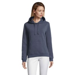 SPENCER WOMEN HOODED SWEAT melanż denim L (S03103-HD-L)