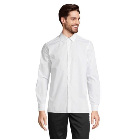 BAILEY MEN POPLIN SHIRT Biały 5XL (S04770-WH-5XL)
