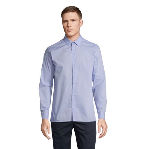 BAILEY MEN POPLIN SHIRT Błękitny 5XL (S04770-SK-5XL)