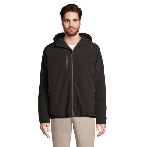 FALCON PADDED MEN PARKA Czarny / Czarny opal S (S04449-BK-S)