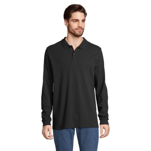 PLANET LSL POLO ORGANIC Czarny / Czarny opal 5XL (S04241-BK-5XL)