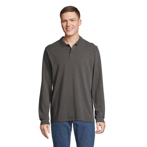PLANET LSL POLO ORGANIC charcoal melange 5XL (S04241-CE-5XL)