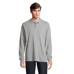 PLANET LSL POLO ORGANIC grey melange 5XL (S04241-GY-5XL)