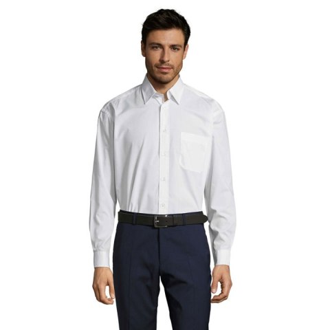 BALTIMORE POPLIN MEN SHIRT Biały 3XL (S16040-WH-3XL)
