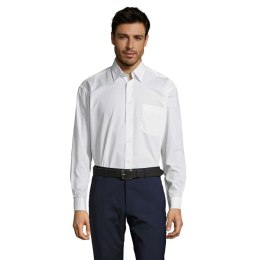 BALTIMORE POPLIN MEN SHIRT Biały M (S16040-WH-M)