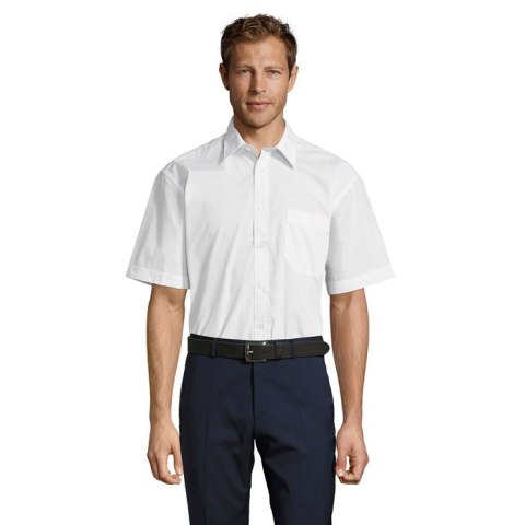 BRISTOL POPLIN MEN SHIRT Biały XL (S16050-WH-XL)