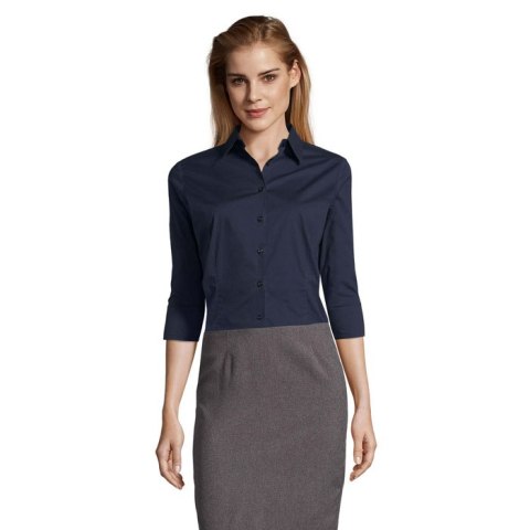 EFFECT STRETCH WOMEN SHIRT Ciemnoniebieski M (S17010-EF-M)