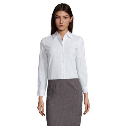 EMBASSY WOMEN SHIRT OXFORD Biały 3XL (S16020-WH-3XL)