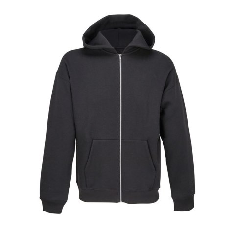 JELO UNISEX FULL-ZIP HOODIE Czarny / Czarny opal M (S04818-BK-M)