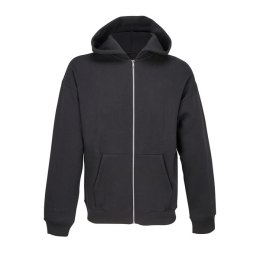 JELO UNISEX FULL-ZIP HOODIE Czarny / Czarny opal S (S04818-BK-S)