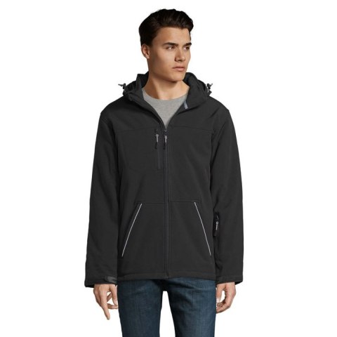 ROCK MEN WINTER SOFTSHELL Czarny / Czarny opal 3XL (S46604-BK-3XL)