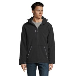 ROCK MEN WINTER SOFTSHELL Czarny / Czarny opal XL (S46604-BK-XL)