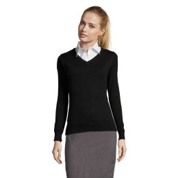 GALAXY WOMEN V-NECK SWEATER Czarny / Czarny opal XL (S90010-BK-XL)