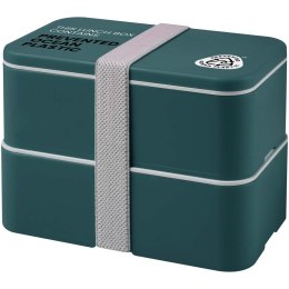 MIYO POP dwupoziomowe pudełko śniadaniowe 700+700 ml głęboka morska zieleń (21077964)