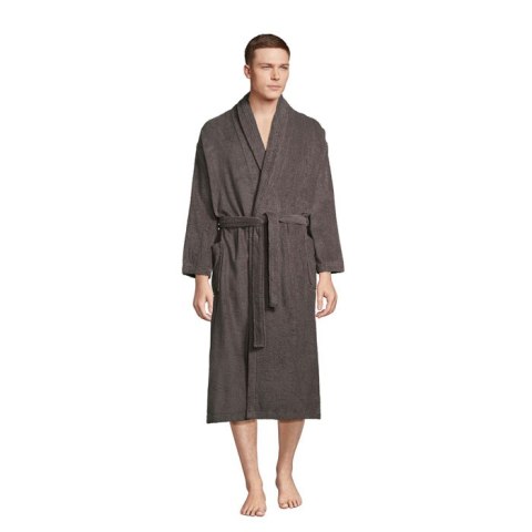 PALACE UNISEX BATHROBE ciemny szary L (S89100-DG-L)
