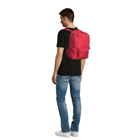 RIDER POLYESTER RUCKSACK Czerwony M (S70100-RD-M)