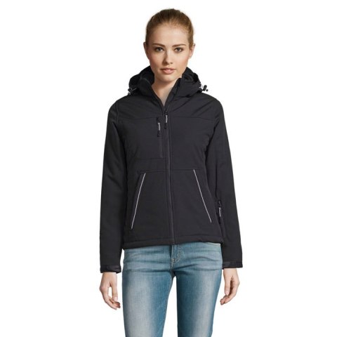 ROCK WOMEN WINTER SOFTSHELL Czarny / Czarny opal S (S46804-BK-S)