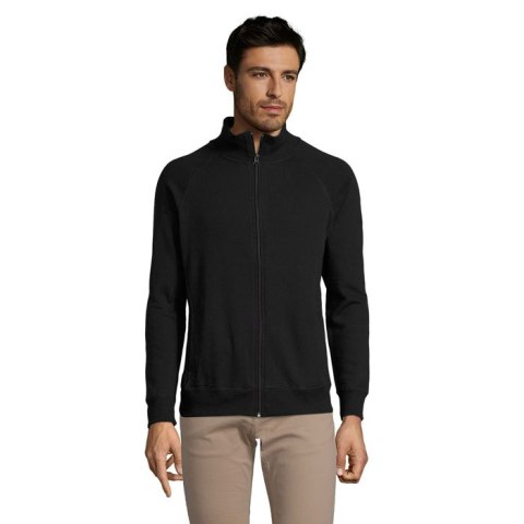 SUNDAE MEN ZIPPED JACKET Czarny / Czarny opal M (S47200-BK-M)