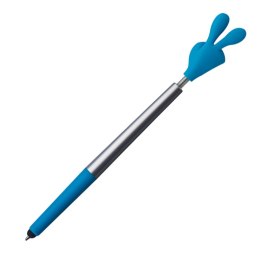 Długopis plastikowy CrisMa Smile Hand kolor Turkusowy
