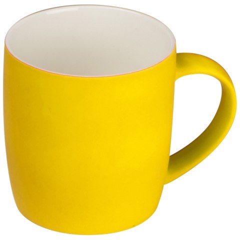 Kubek ceramiczny - gumowany 300 ml kolor Żółty