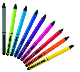 Długopis metalowy touch pen, soft touch CELEBRATION Pierre Cardin kolor Niebieski
