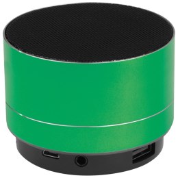 Aluminiowy głośnik Bluetooth kolor Zielony