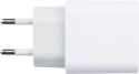 Zestaw podróżny - ładowarka samochodowa oraz wtyczka ładująca USB i USB typu C kolor Biały
