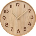Zegar ścienny z drewna kolor Beżowy