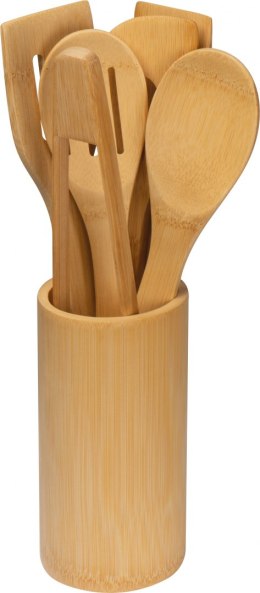 Zestaw bambusowych akcesoriów kuchennych kolor Beżowy