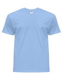 T-shirt PREMIUM z twoim napisem lub grafiką | Jasny niebieski