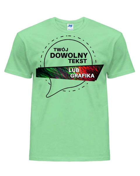 T-shirt z twoim napisem lub grafiką | Kelly green