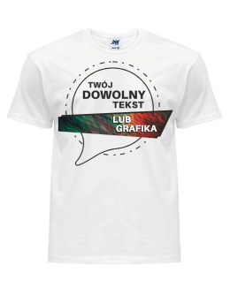 Koszulka T-SHIRT 150 możliwy nadruk full color | Biała