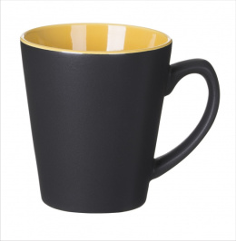 Kubek ceramiczny GUCIO | czarno-żółty