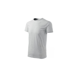 T-shirt BASIC | Jasno szary melanż