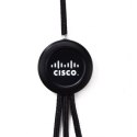 Długi kabel 3w1 z podświetlanym logo kolor Czarny