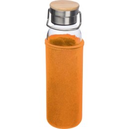Szklana butelka 600 ml kolor Pomarańczowy