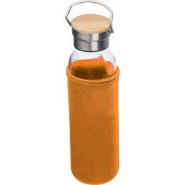 Szklana butelka 600 ml kolor Pomarańczowy