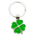 Brelok Clover Luck, zielony/srebrny