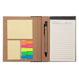 Notes memo 100x180/70k linia Kraft Paper, czarny/beżowy