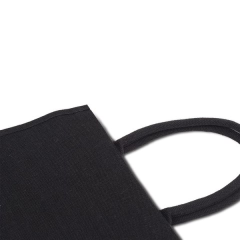 Torba na zakupy z juty Natural Shopper, czarny