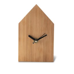 Zegar bambusowy La Casa, brązowy