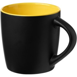 Kubek ceramiczny Riviera czarny, żółty