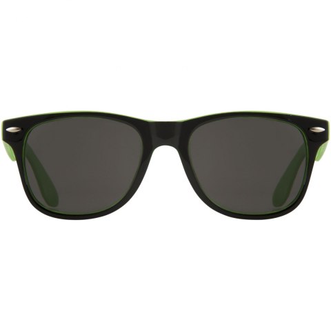 Okulary przeciwsłoneczne Sun Ray z dwoma kolorowymi wstawkami limonka, czarny