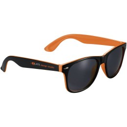 Okulary przeciwsłoneczne Sun Ray z dwoma kolorowymi wstawkami pomarańczowy, czarny