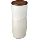 Dwuwarstwowy kubek ceramiczny Reno o pojemności 370 ml biały